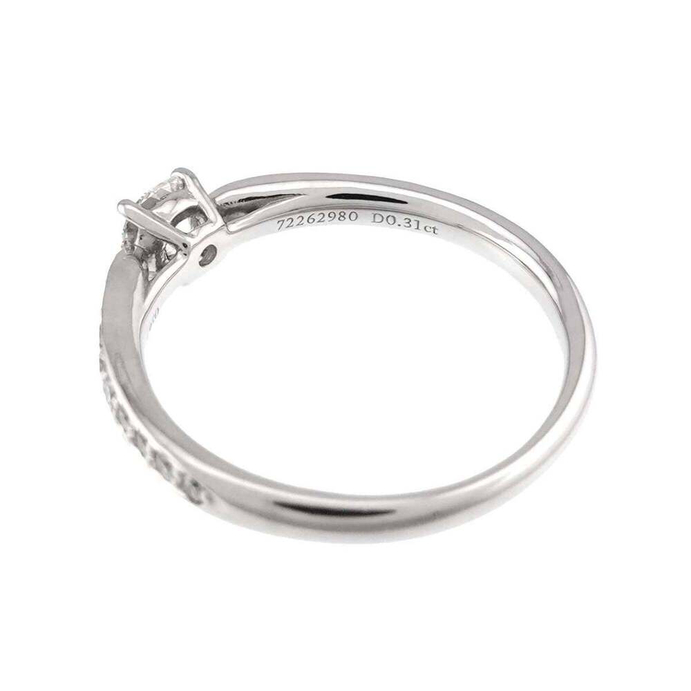TIFFANY Silver Diamond Ring - Picture 4 of 8